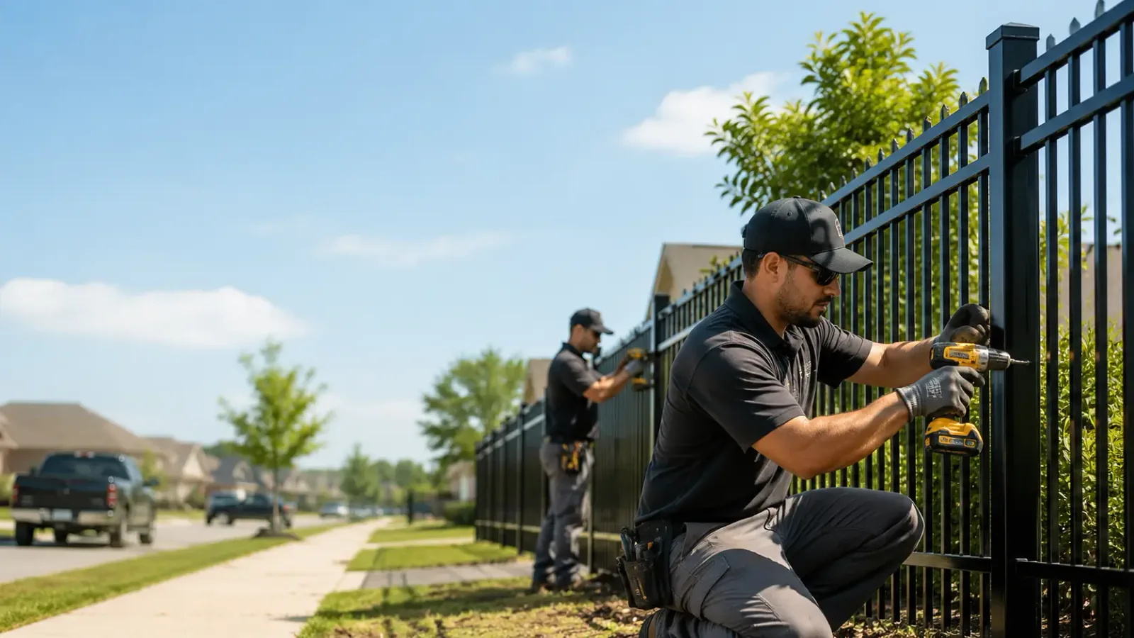 Metal Fence Installation in Jonesboro, TX